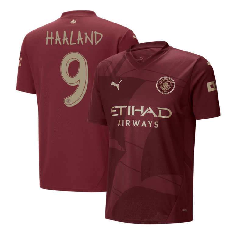 Mens Manchester City 2025/26 Third Jersey – Haaland 9