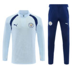 Mens Manchester City 2026/27 Half-zip Light Blue Tracksuit