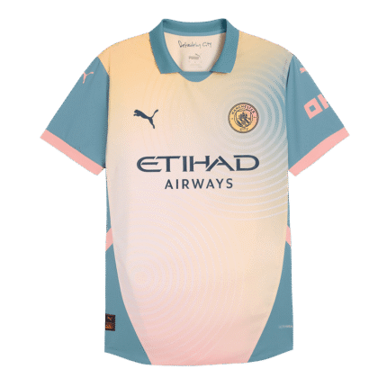 Mens Manchester City Retro Fourth Jersey – Haaland 9 front