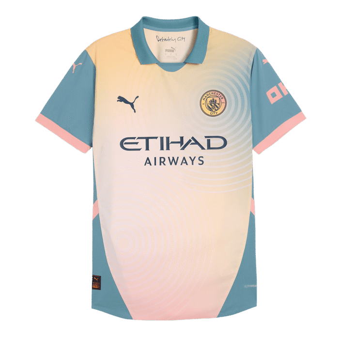 Mens Manchester City Retro Fourth Jersey – Haaland 9 front