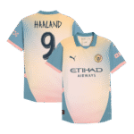 Mens Manchester City Retro Fourth Jersey – Haaland 9 Player Version