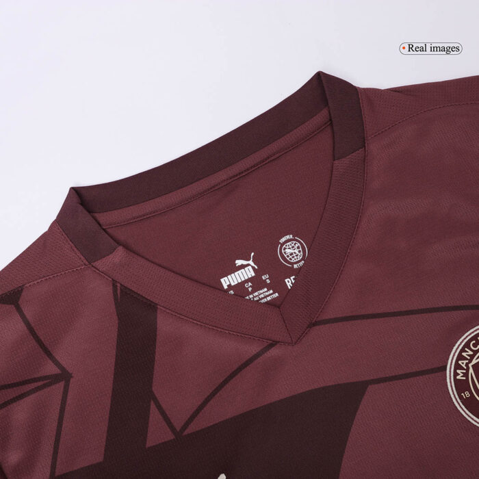 Mens Manchester City Retro Third Jersey – Haaland 9 front