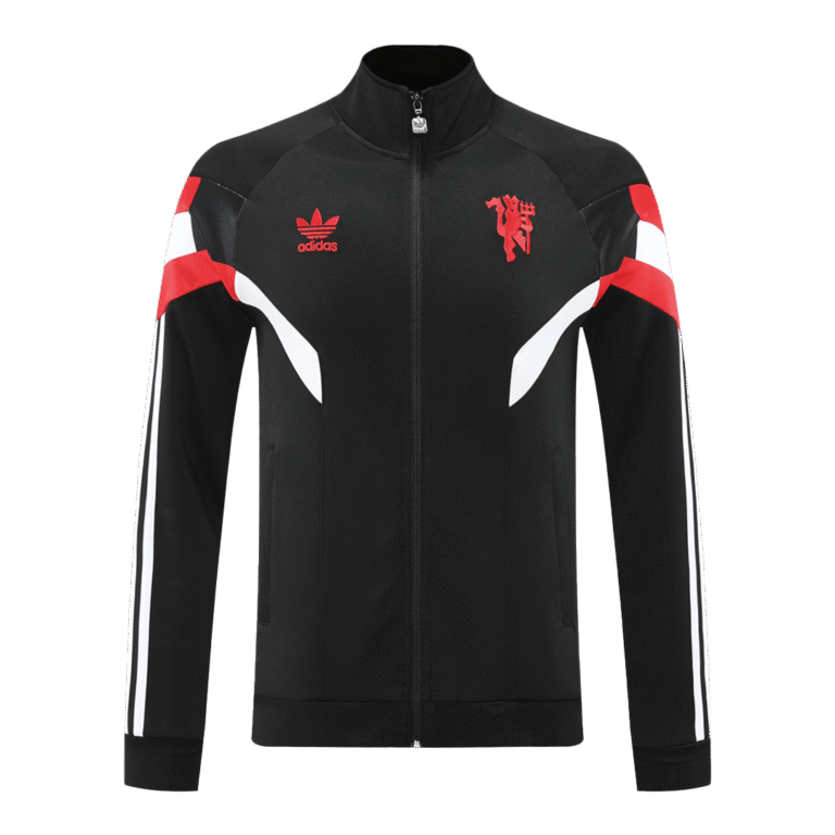 Mens Manchester United 2024/25 Track Black Jacket