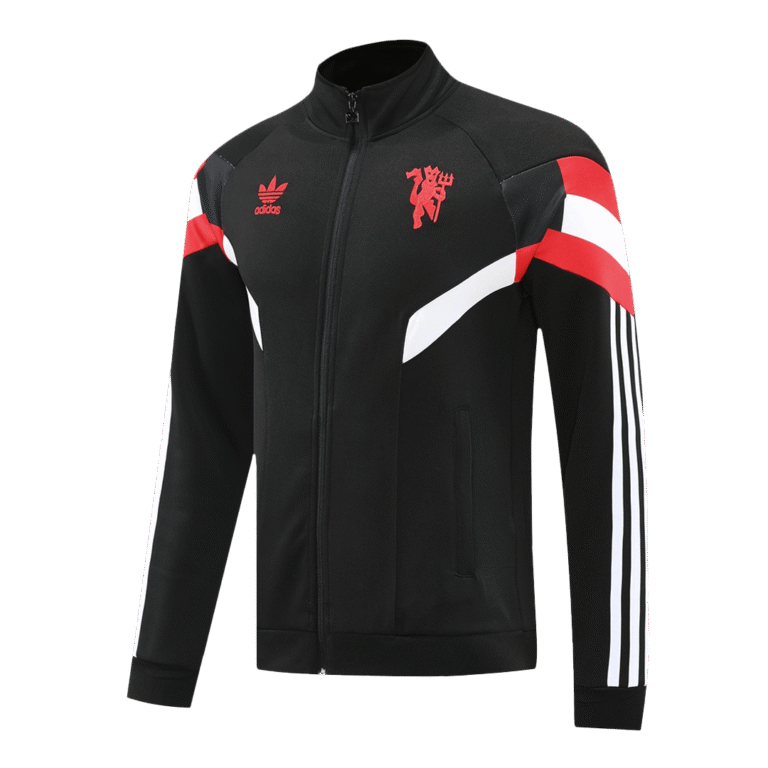 Mens Manchester United 2024/25 Track Black Jacket