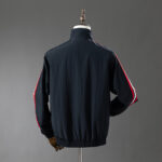 Mens Manchester United 2024/25 Trench Coat Reversible Black Windbreaker Jacket