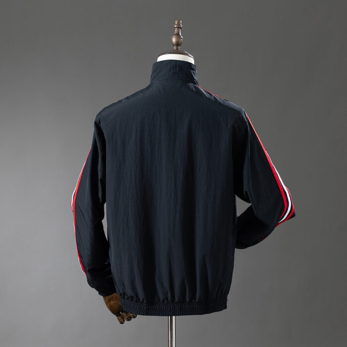 Mens Manchester United 2024/25 Trench Coat Reversible Black Windbreaker Jacket