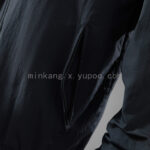 Mens Manchester United 2024/25 Trench Coat Reversible Black Windbreaker Jacket