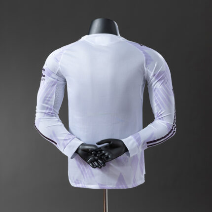 Mens Manchester United 2025/26 Away Retro Style Long Sleeve Jersey Player Version