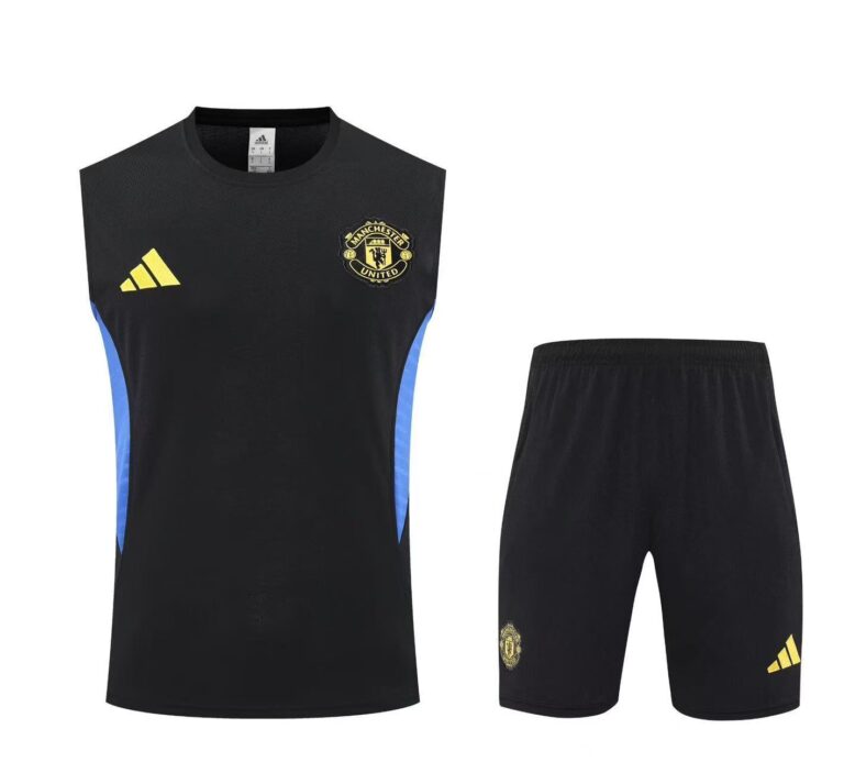 Mens Manchester United 2025/26 Black Training Vest