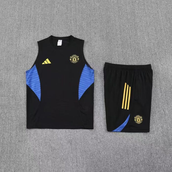 Mens Manchester United 2025/26 Black Training Vest