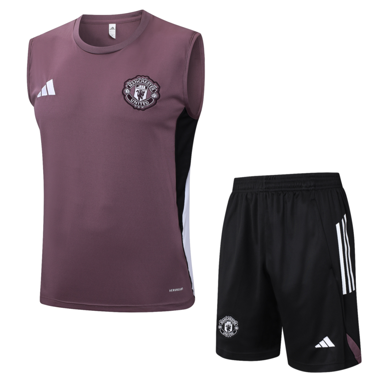 Mens Manchester United 2025/26 Grayish Purple Training Vest