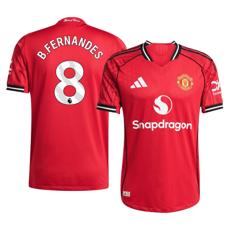 Mens Manchester United 2025/26 Home Jersey – B. Fernandes 8