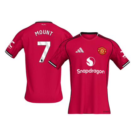 Mens Manchester United 2025/26 Home Jersey – Mount 7