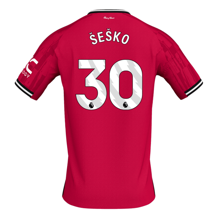 Mens Manchester United 2025/26 Home Jersey – Sesko 30