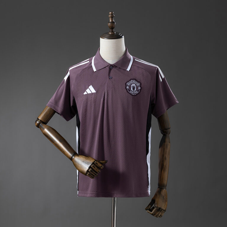 Mens Manchester United 2025/26 Purple Polo