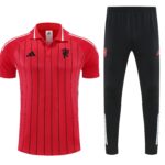Mens Manchester United 2025/26 Suit Red Polo