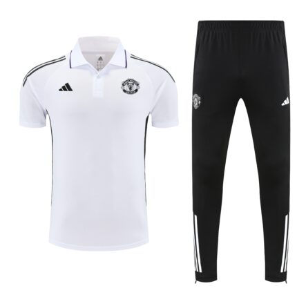Mens Manchester United 2025/26 Suit White Polo