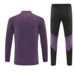 Mens Manchester United 2025 Half-zip Purple Tracksuit Player Version