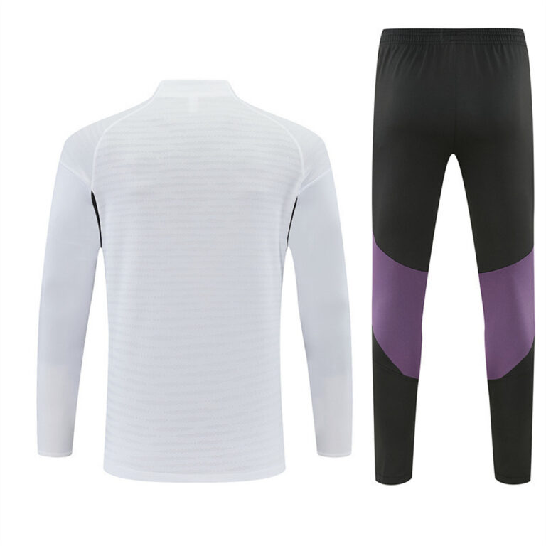 Mens Manchester United 2025 Half-zip White Tracksuit Player Version