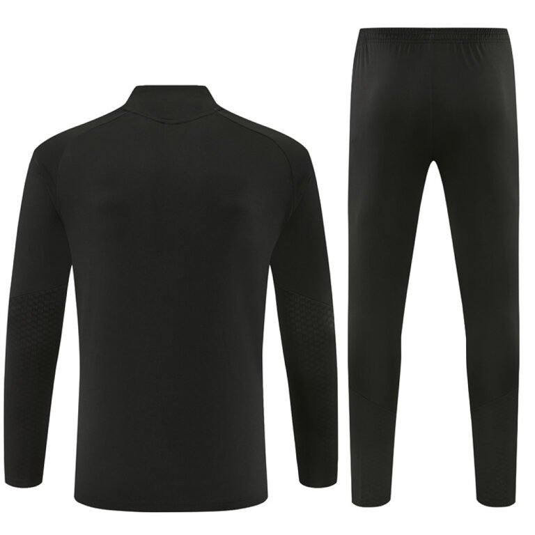 Mens Manchester United 2026/27 All Black Half-zip Tracksuit