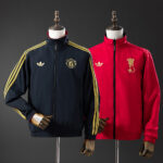 Mens Manchester United 2026/27 Reversible Windbreaker Black or Red Jacket