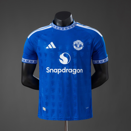 Mens Manchester United 2026/27 Special Edition – Blue Jersey Player Version