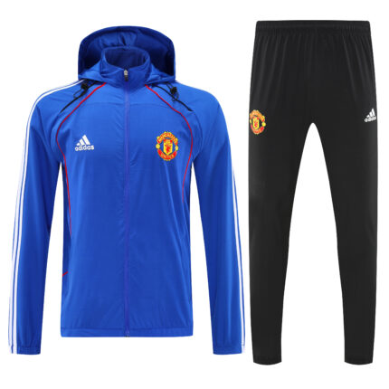 Mens Manchester United 2026/27 Windbreaker Suit Blue Jacket