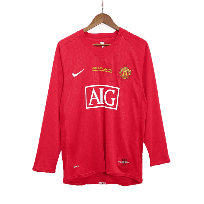 Mens Manchester United Retro Home Jersey Long Sleeve – Ronaldo 7 front