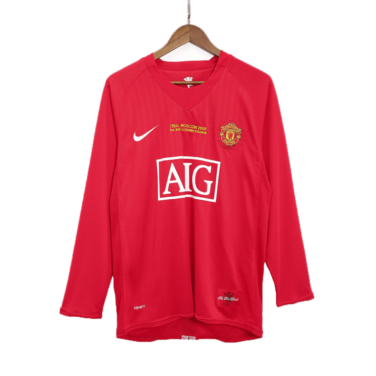 Mens Manchester United Retro Home Jersey Long Sleeve – Ronaldo 7 front