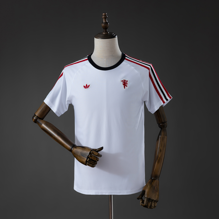 Mens Manchester United Terrace Icons T- White Jersey