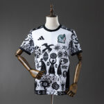 Mens Mexico 2025/26 Special Edition White and Black Jersey
