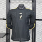 Mens Mexico 2025 black champion Long Sleeve Jersey Player Version