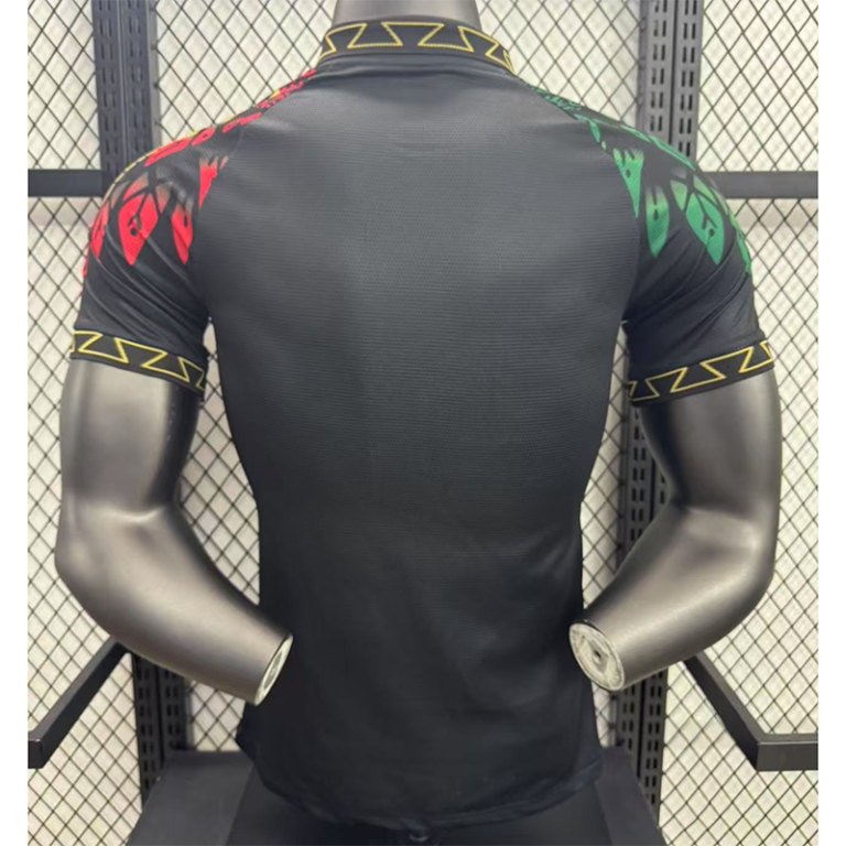 Mens Mexico 2025 Black Lapel Special Edition Jersey Player Version