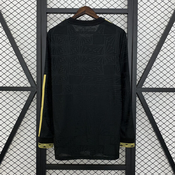 Mens Mexico 2025 Black Special Long Sleeve Jersey