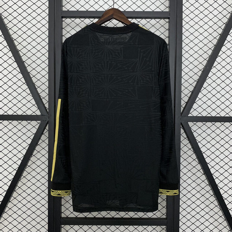 Mens Mexico 2025 Black Special Long Sleeve Jersey