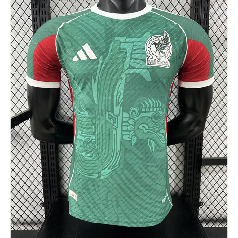 Mens Mexico 2025 Green Dragon Head Special Edition Jersey Player Version