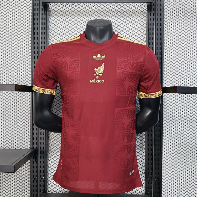 Mens Mexico 2025 red champion player Jersey