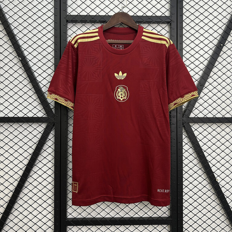 Mens Mexico 2025 red Gold Cup special Jersey