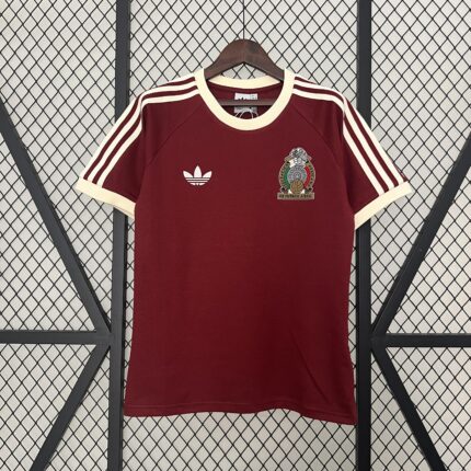 Mens Mexico 2025 Special Edition Red Retro Style Jersey