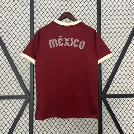 Mens Mexico 2025 Special Edition Red Retro Style Jersey