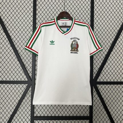 Mens Mexico 2025 Special Edition White Retro Style Jersey