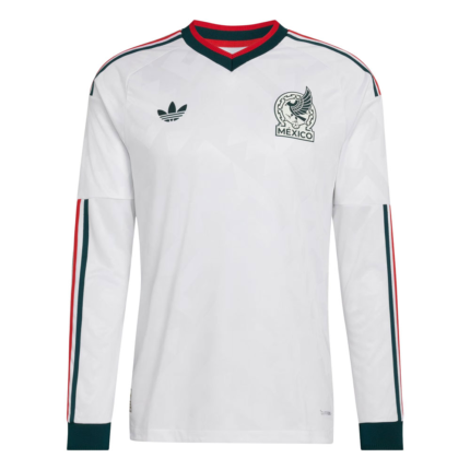 Mens Mexico 2026 World Cup Away World Cup Long Sleeve Jersey Player Version