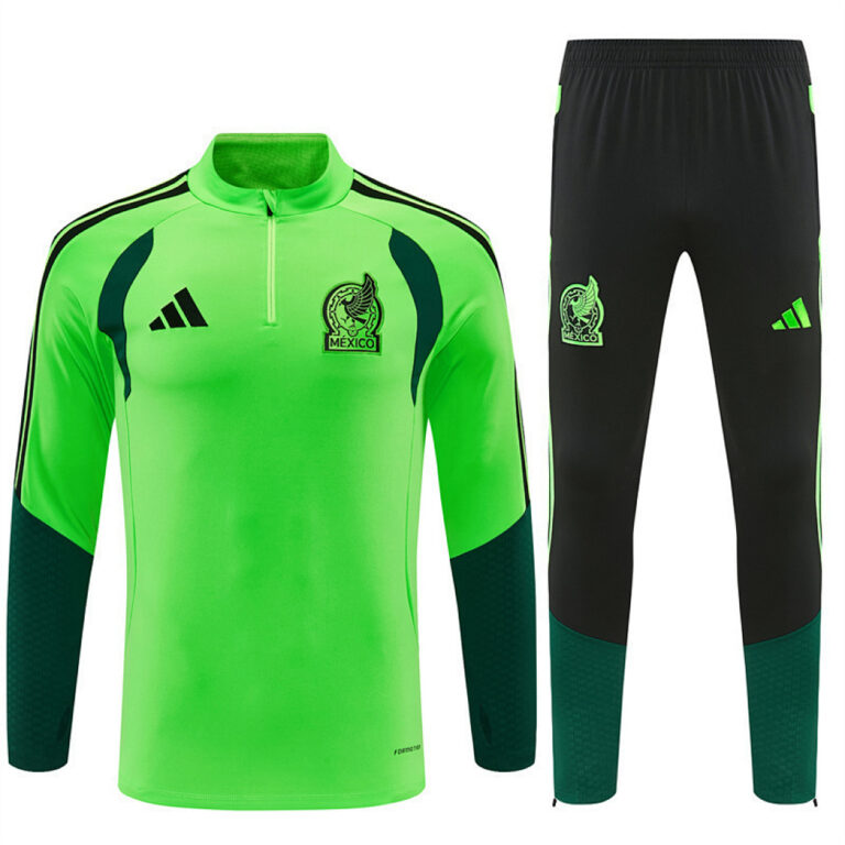Mens Mexico 2026 World Cup Half-zip Green Tracksuit