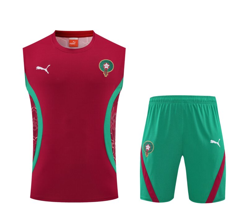 Mens Morocco 2025 Red Training Vest