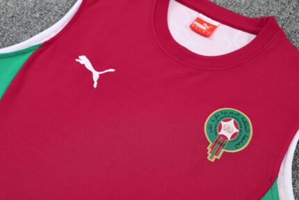 Mens Morocco 2025 Red Training Vest