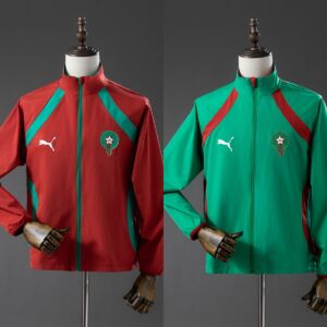 Mens Morocco 2026 World Cup World Cup Reversible Windbreaker Red Jacket