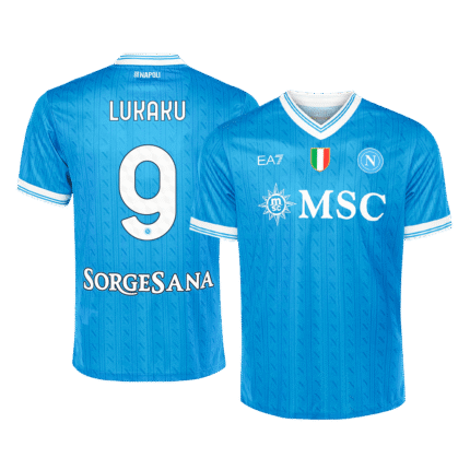 Mens Napoli 2025/26 Home Jersey – Lukaku 9