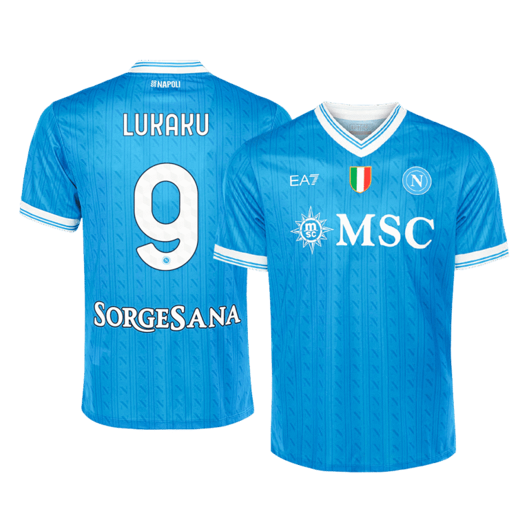 Mens Napoli 2025/26 Home Jersey – Lukaku 9