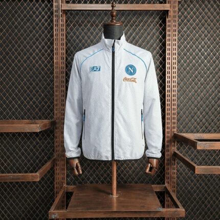 Mens Napoli 2025/26 White windbreaker Jacket