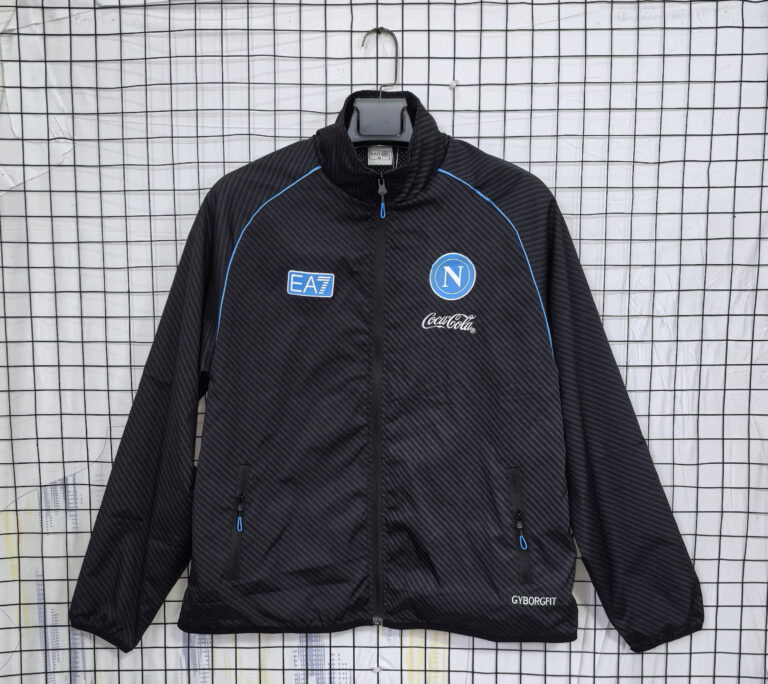 Mens Napoli 2025/26 Windbreaker Black Jacket
